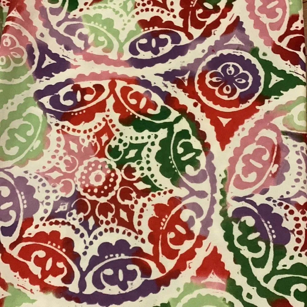 Bright and beautiful multicolor shower curtain EUC